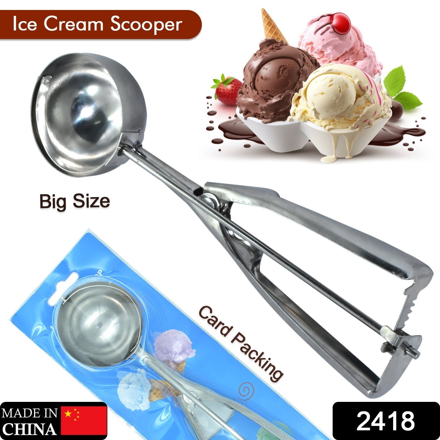Ice cream scoop with trigger Ice cream scoop with trigger